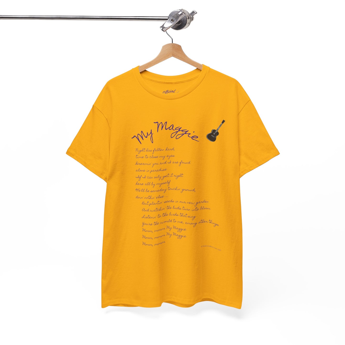 My Maggie T-shirt #5 - Night has fallen hard, time to close my eyes … - A Noel Carol Originale
