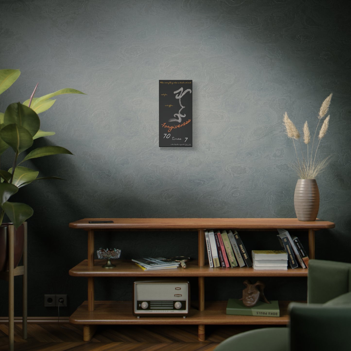 Forgiveness Pencil Drawing Wall Art - A Leon Papillon Originale 10" x 20"