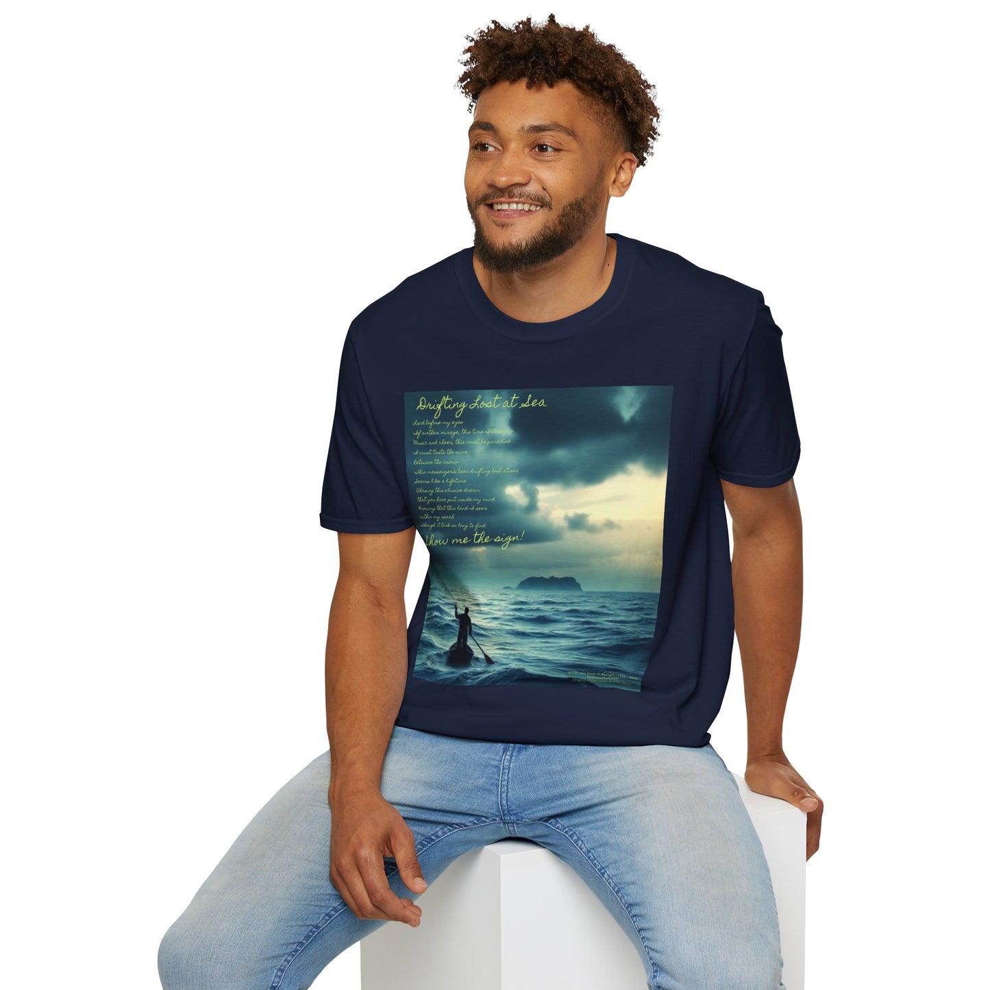 Drifting Lost at Sea T-shirt | Show me the Sign | A Noel Carol Originale