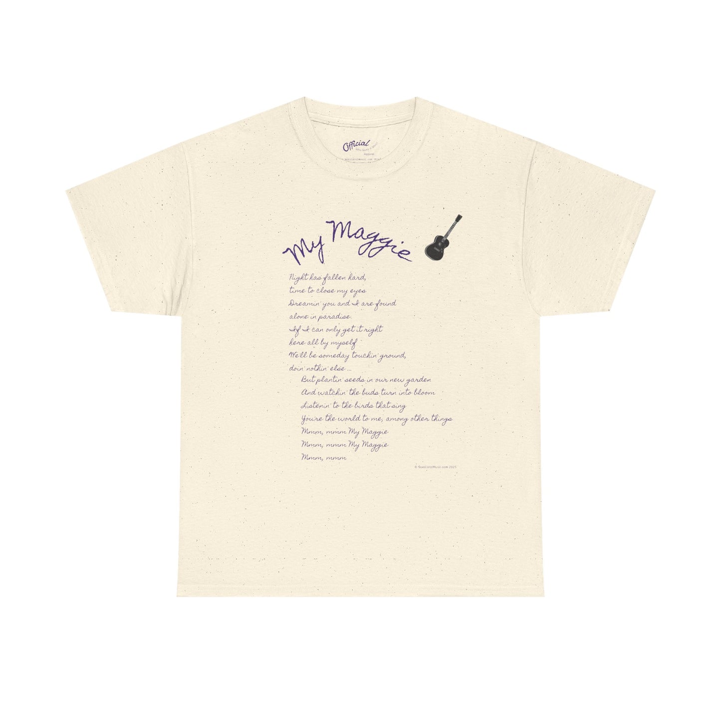 My Maggie T-shirt #5 - Night has fallen hard, time to close my eyes … - A Noel Carol Originale
