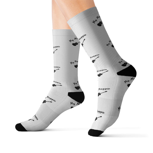 My Maggie Guitar Sublimation Socks - A Noel Carol Originale S # 2