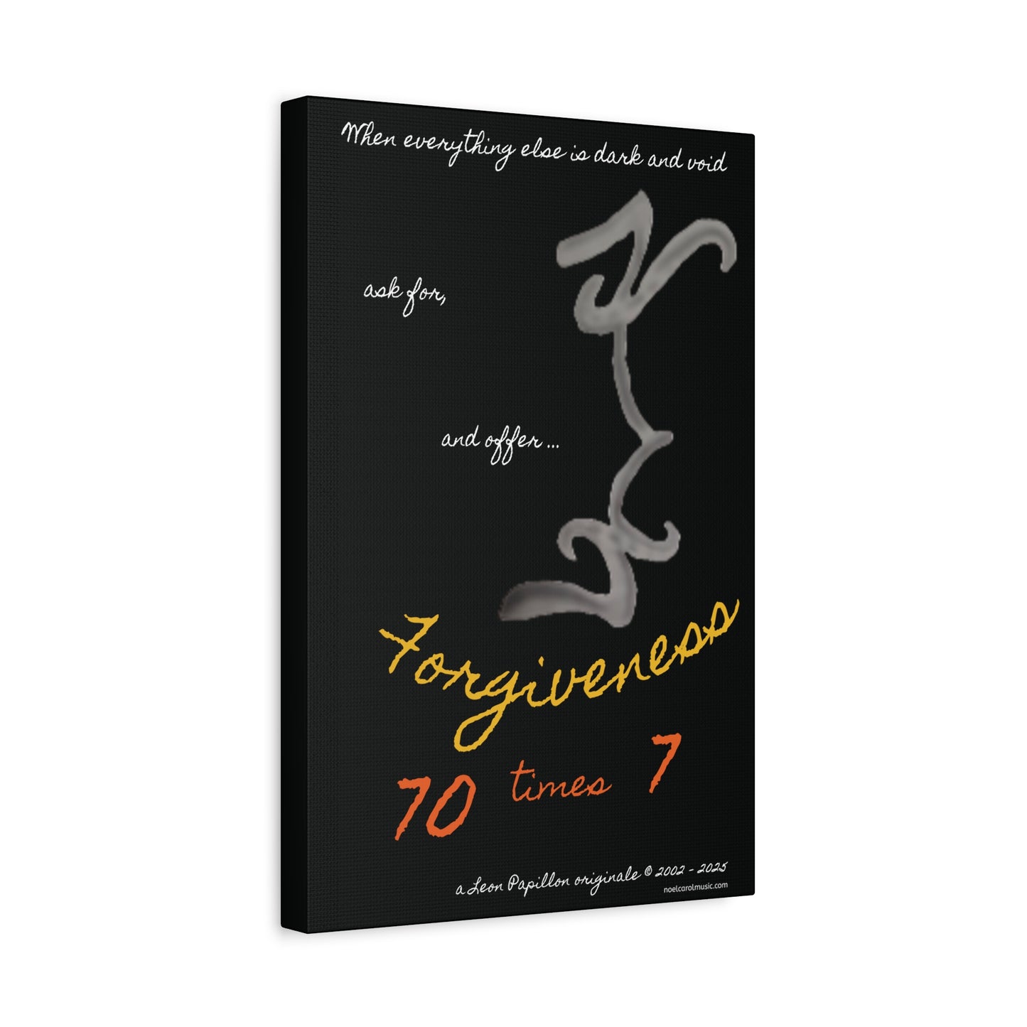 Forgiveness Pencil Drawing Wall Art - A Leon Papillon Originale 12" x 18"