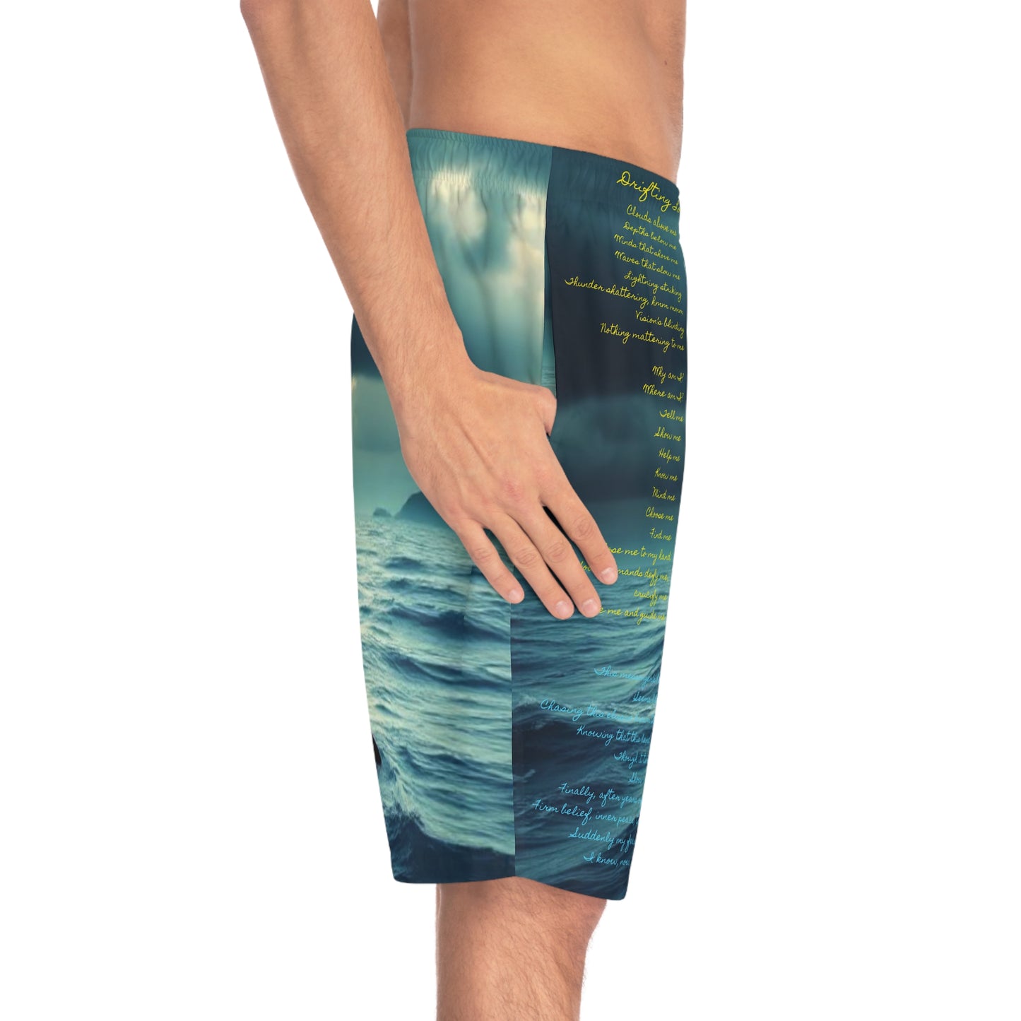 Drifting Lost at Sea | A Noel Carol Originale | Men's Board Shorts (AOP)