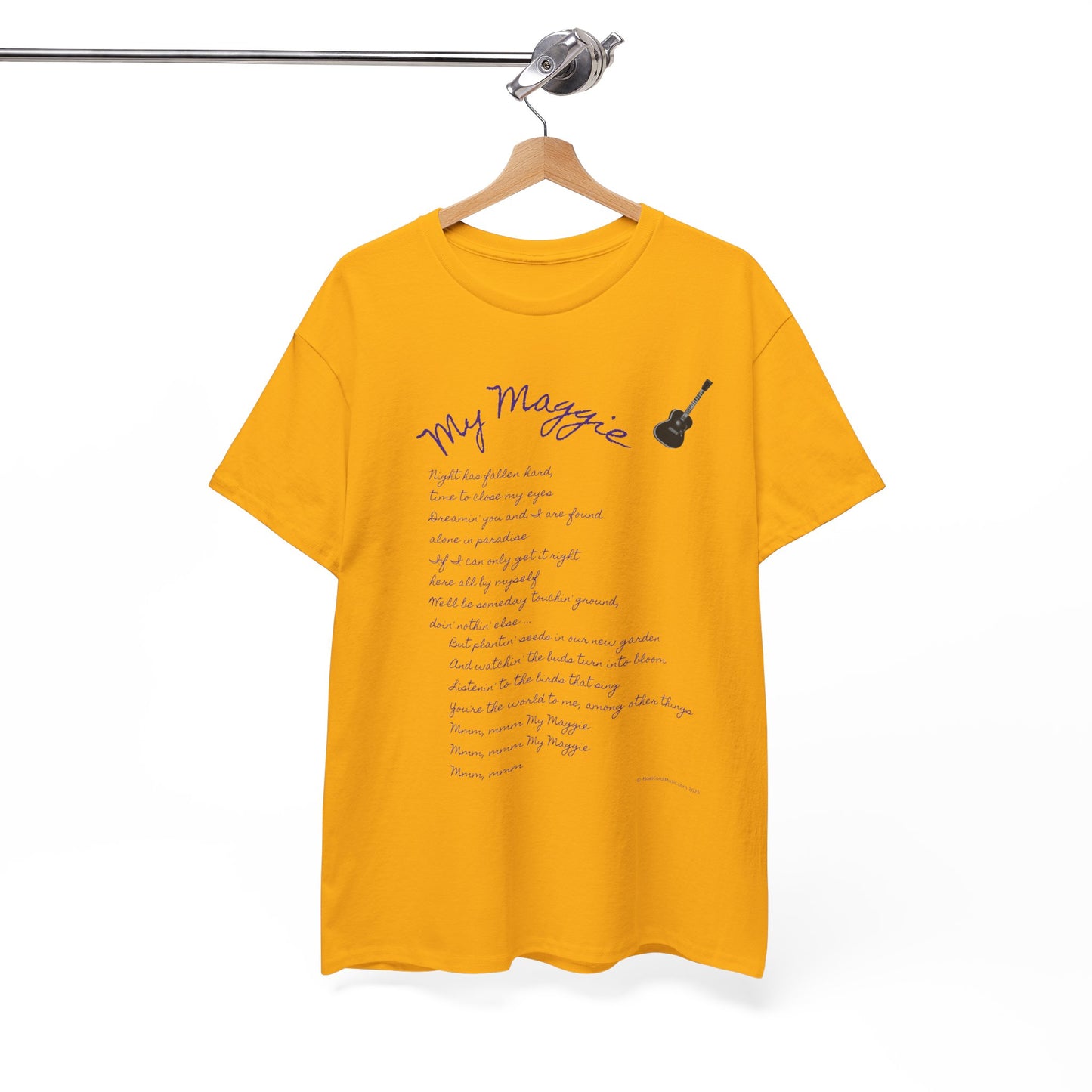 My Maggie T-shirt #5 - Night has fallen hard, time to close my eyes … - A Noel Carol Originale