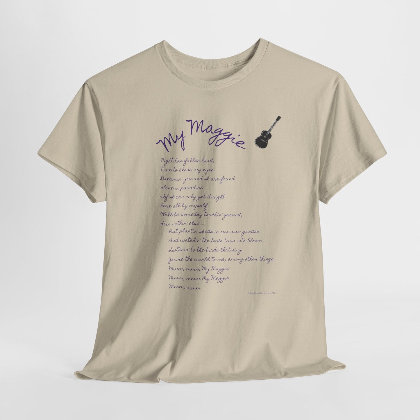 My Maggie T-shirt #5 - Night has fallen hard, time to close my eyes … - A Noel Carol Originale