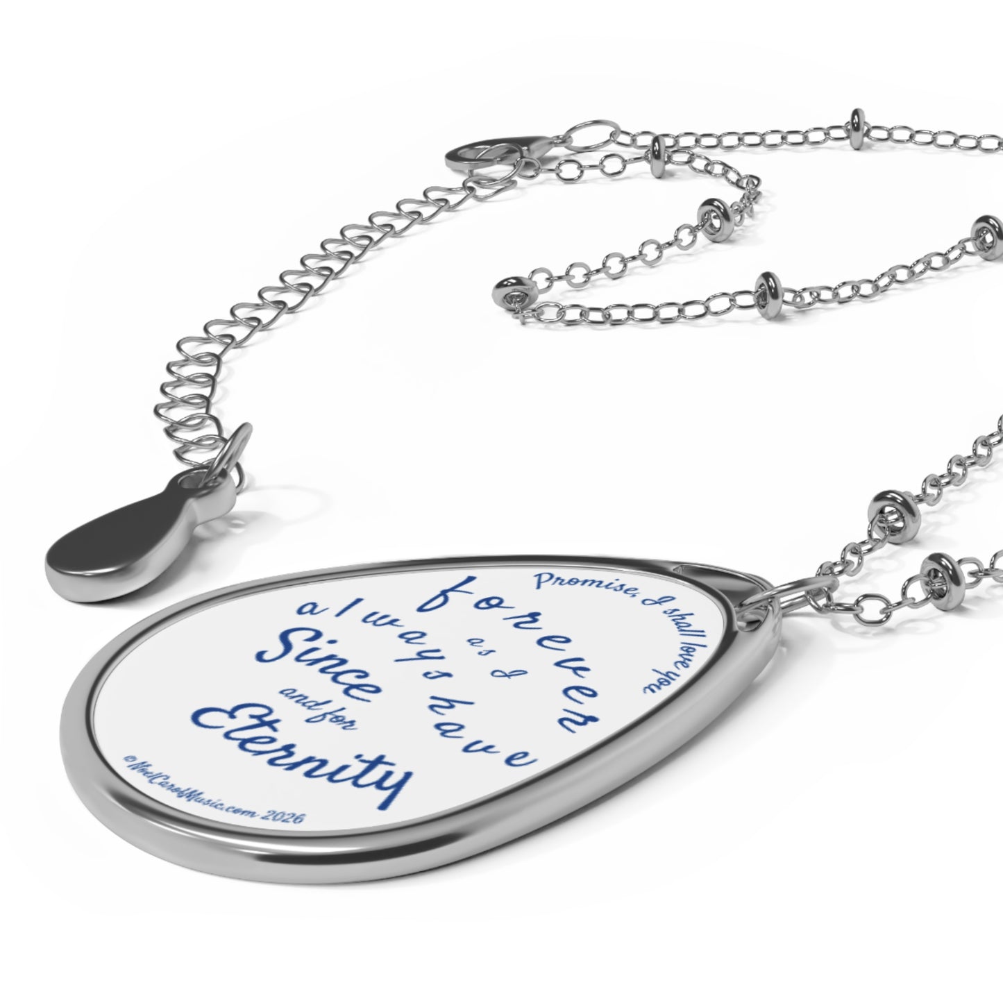Since and for Eternity | Oval Necklace