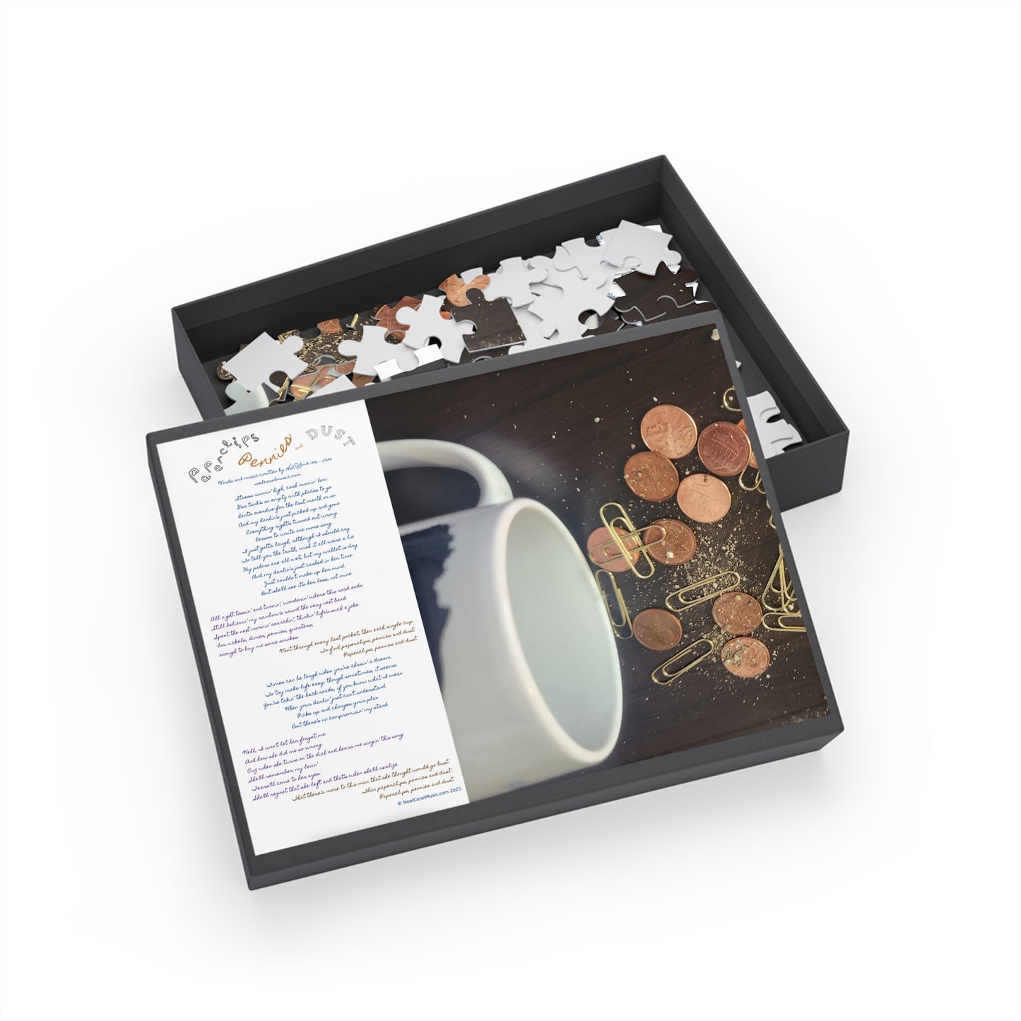 Paperclips, Pennies and Dust PUZZLE #2 Complete song lyrics (96, 252, 500, 1000-Piece)