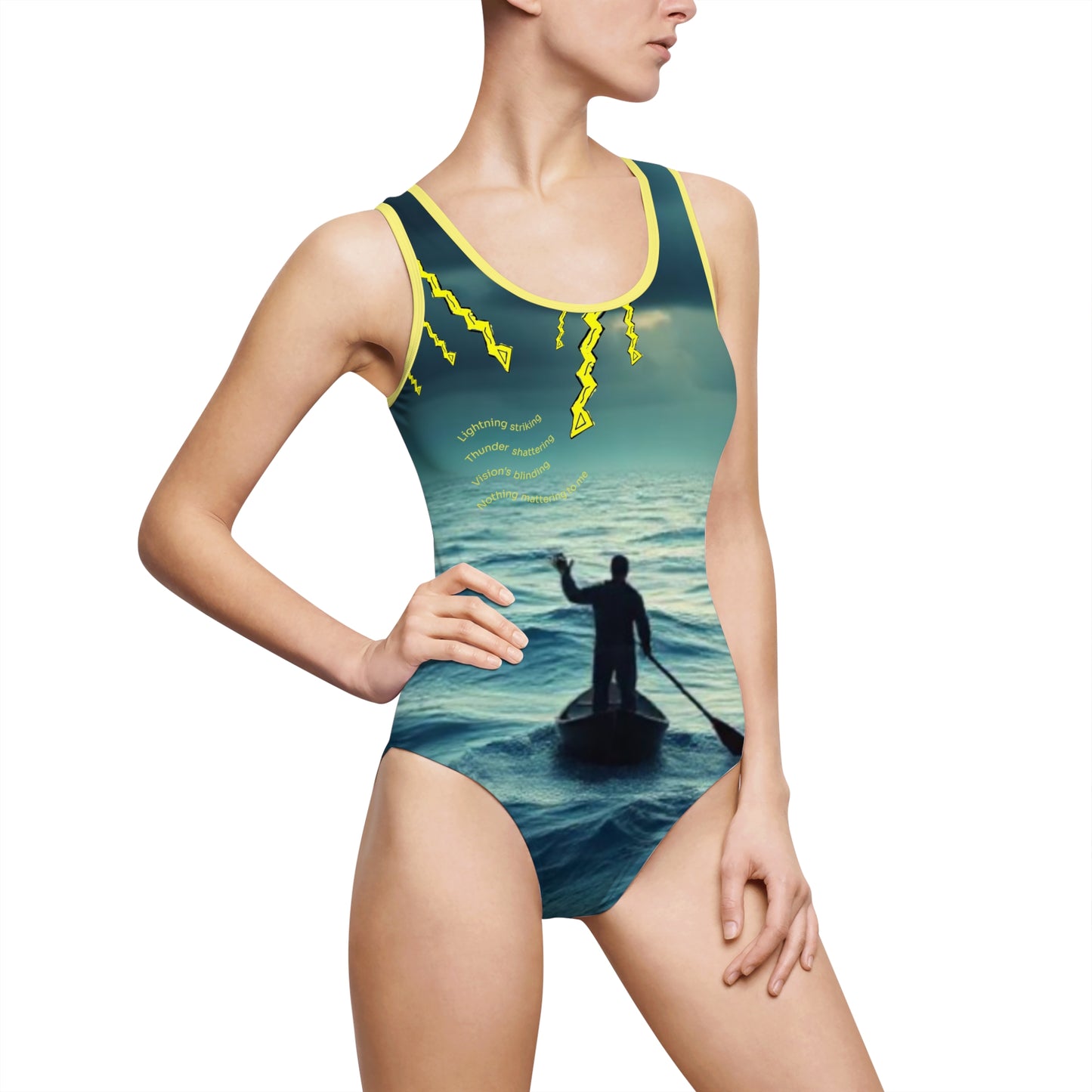 Drifting Lost at Sea | A Noel Carol Originale | Women's Classic One-Piece Swimsuit (AOP)