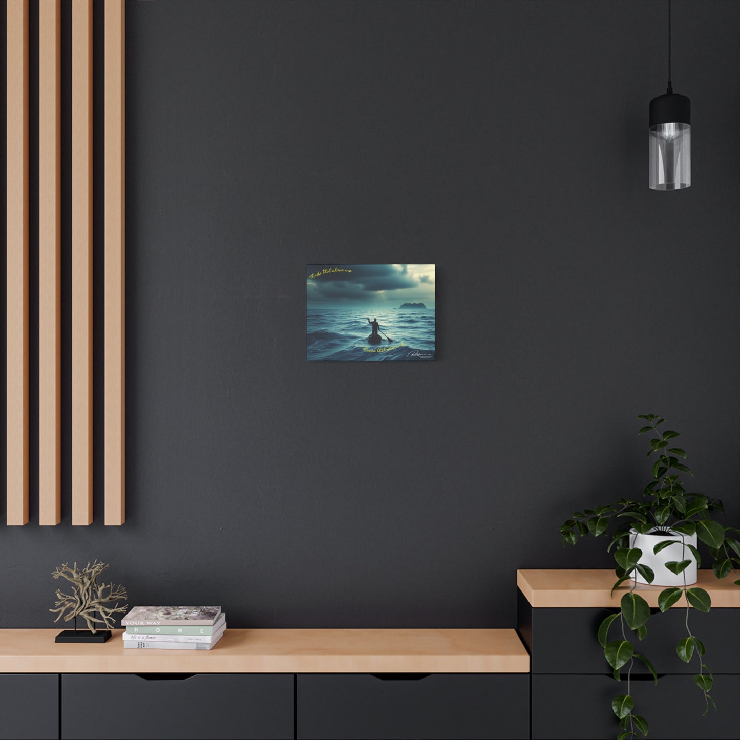 Drifting Lost at Sea | Winds that shove me, Waves that slow me | A Noel Carol Originale 16" x 12"