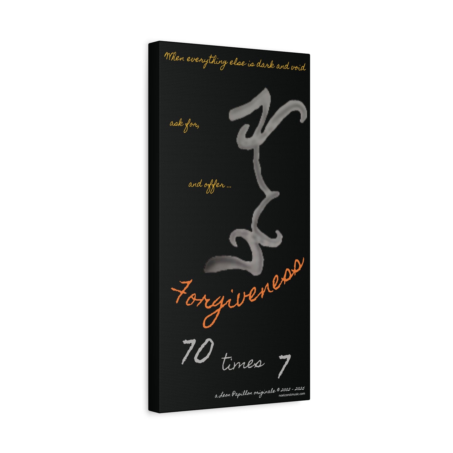 Forgiveness Pencil Drawing Wall Art - A Leon Papillon Originale 10" x 20"