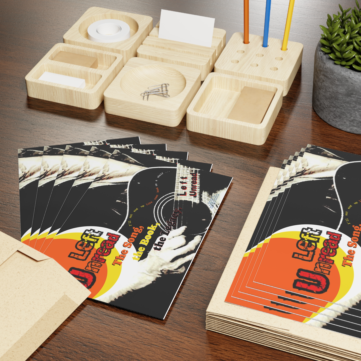NoelCarolMusic Greeting Card | LEFT UNREAD The Song, the Book, the Legacy (Box of 10)
