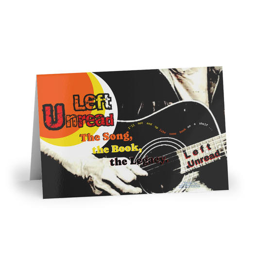 NoelCarolMusic Greeting Card | LEFT UNREAD The Song, the Book, the Legacy (Box of 10)