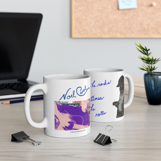 Noel Carol - Sometimes he rocks and sometimes he rolls 11-oz White Coffee Mug